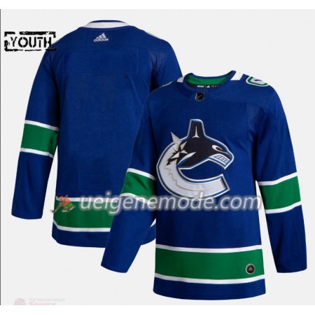 Kinder Eishockey Vancouver Canucks Trikot Blank Adidas 2019-2020 Blau Authentic